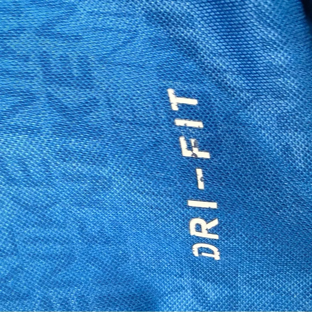Nike Blue Kids Hoodie with Light Blue Swoosh - Picture 4 of 5